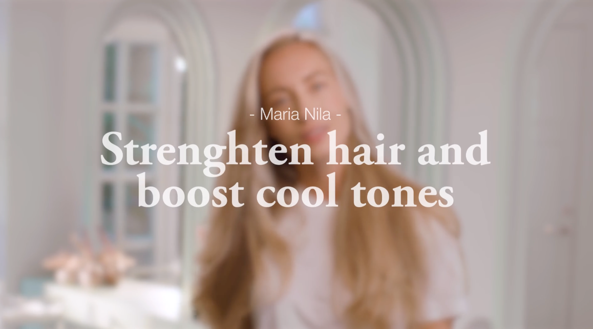 Strengthen hair and boost cool tones