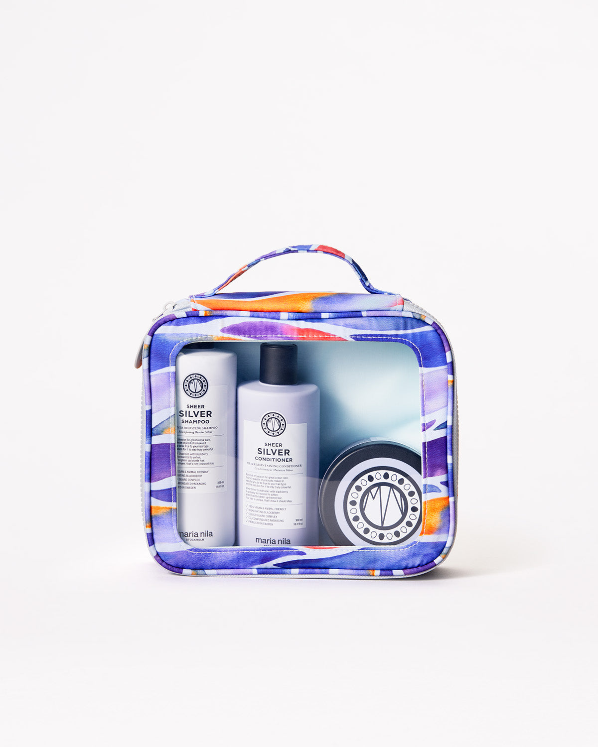 Sheer Silver Beauty Bag
